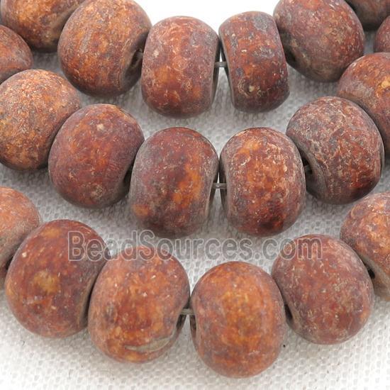 Tibetan Style Agate Beads, rondelle