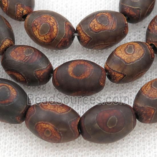 Tibetan Agate rice beads, eye