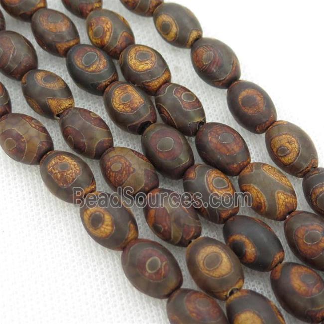 Tibetan Agate rice beads, eye