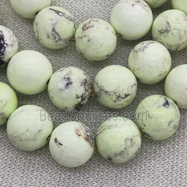 Natural Lemon Jasper Beads Smooth Round