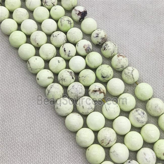 Natural Lemon Jasper Beads Smooth Round