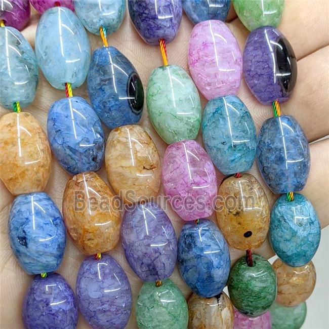 Druzy Agate Rice Beads Dye Mix Color