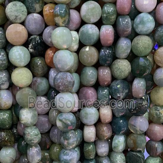 Fancy Agate Beads, faceted circle