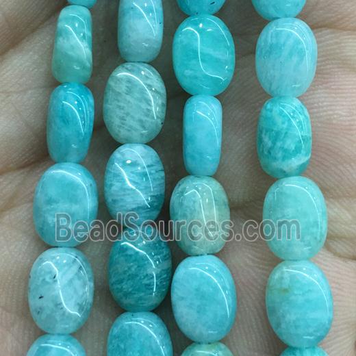 green Amazonite oval beads