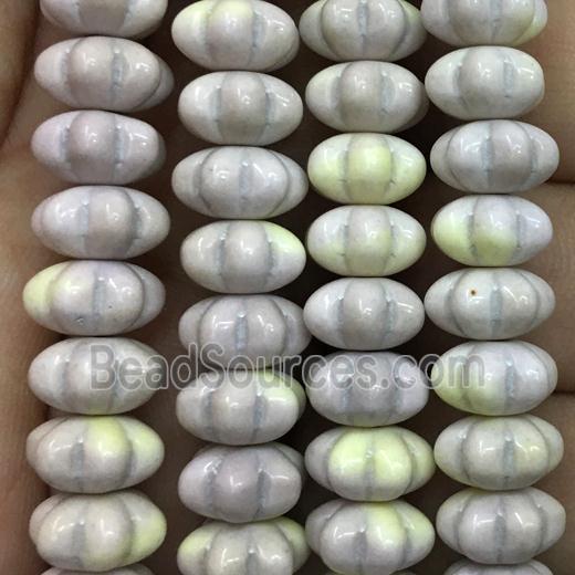 dichromatic Alashan Agate Beads, pumpkin