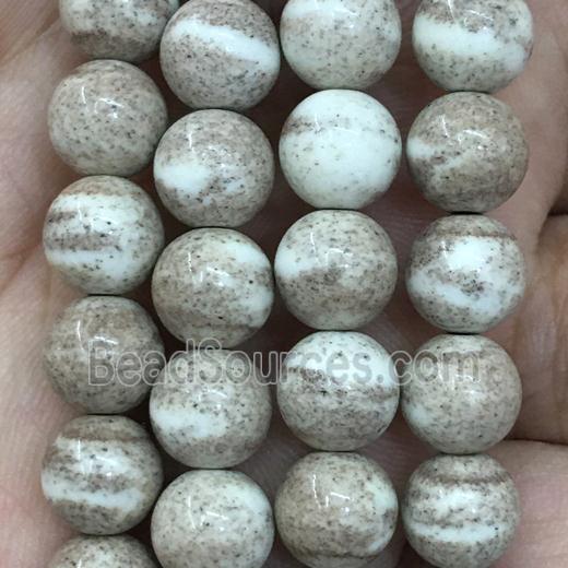 dichromatic round Alashan Agate Beads