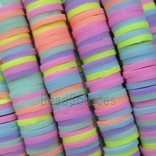 Fimo Polymer Clay heishi beads, mixed color