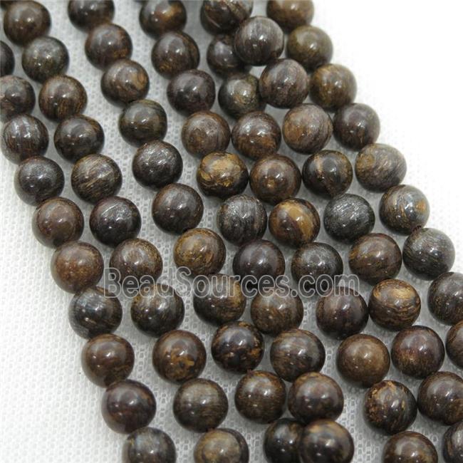 round Bronzite Beads