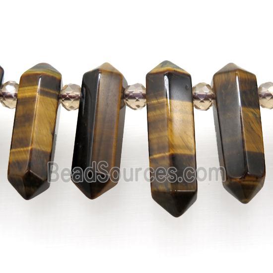 Tiger eye stone bullet beads