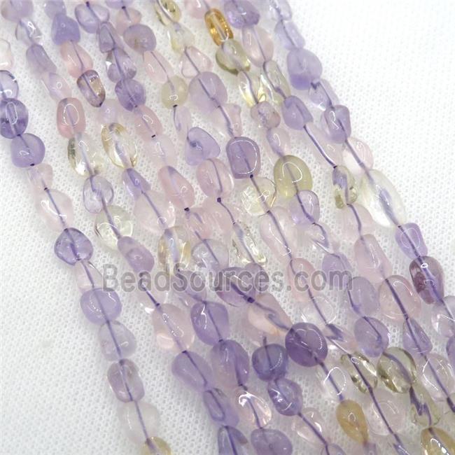 Ametrine chip beads