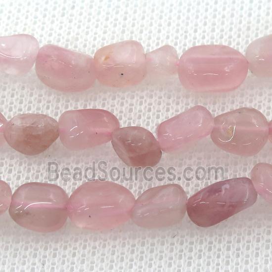 Pink Madagascar Rose Quartz Beads Chip