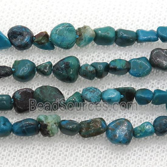 Chrysocolla chip beads