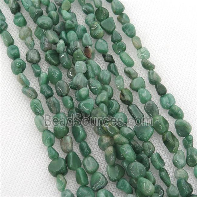 green African Chrysoprase chip beads