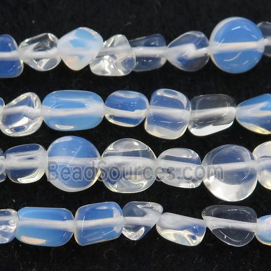 white Opalite beads chip