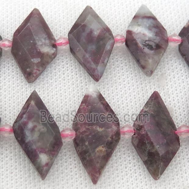 Tourmaline rhombic beads