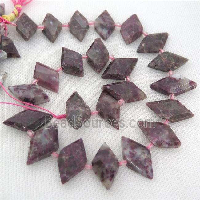 Tourmaline rhombic beads