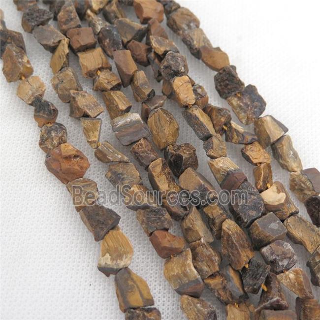 Tiger eye stone chip beads