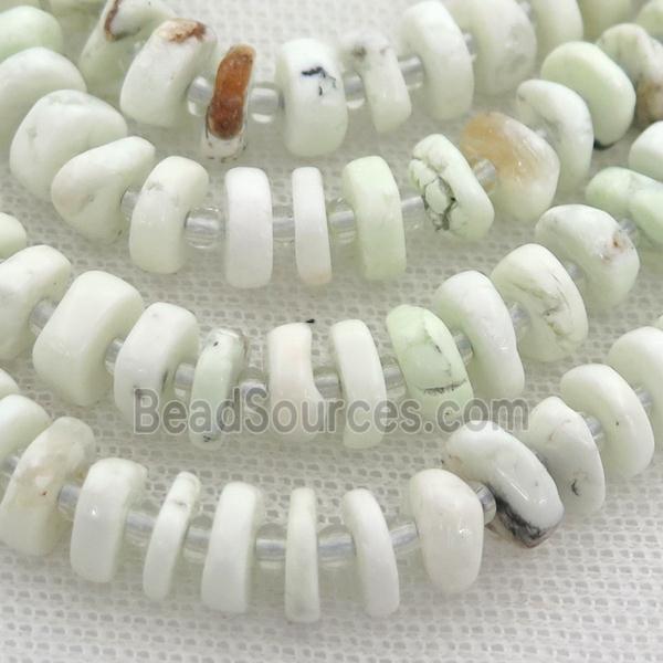 Lemon Jasper rondelle beads