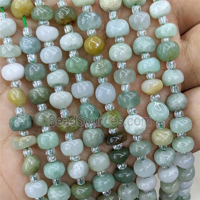 Burman Chrysoprase beads, rondelle