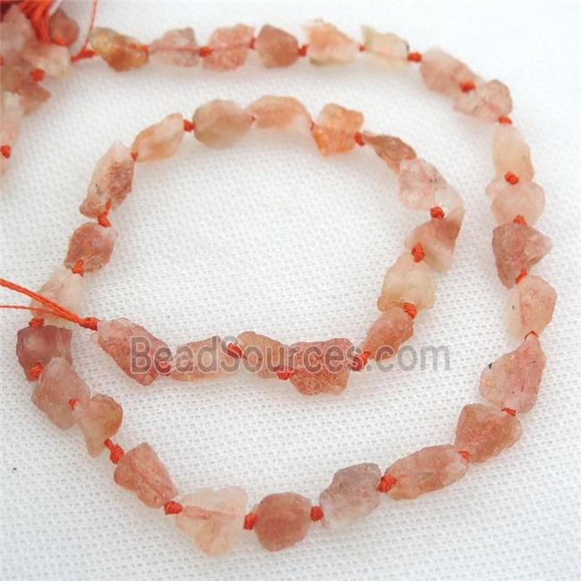 gold sptted SunStone beads, freeform