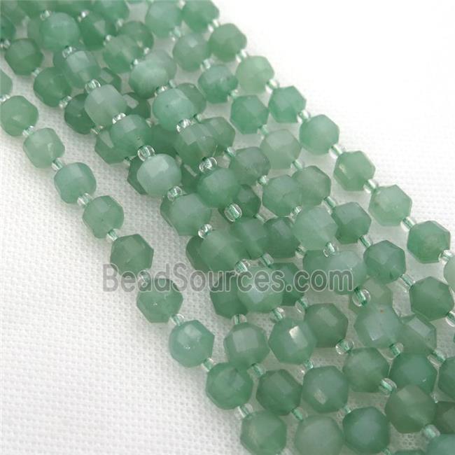 green Aventurine bullet beads