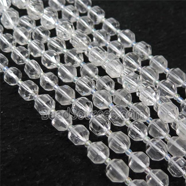 Clear Quartz bullet beads