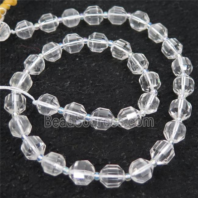 Clear Quartz bullet beads