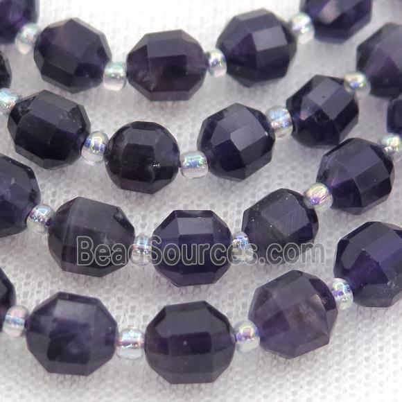 deeppurple Amethyst bullet beads