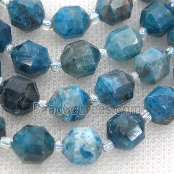 blue Apatite bullet beads