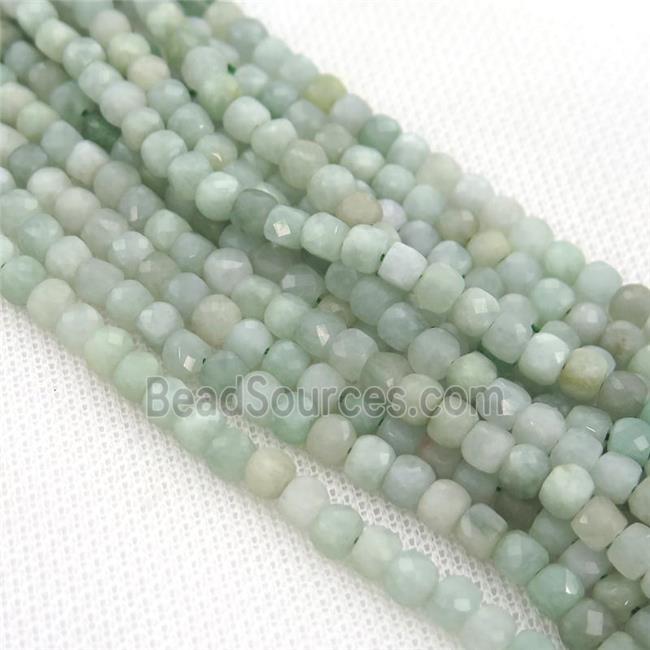Burman Chrysoprase Beads, faceted cube