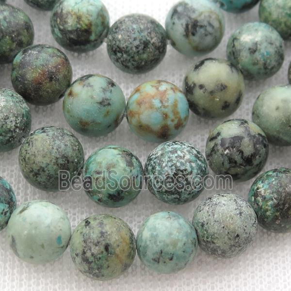 new African Turquoise round Beads, green