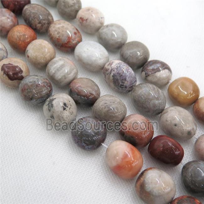 Coral Fossil Beads, freeform