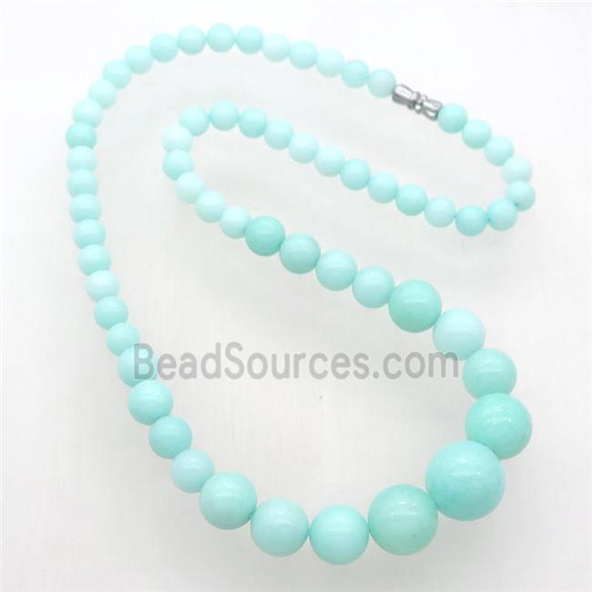 green Malaysia Jade Necklaces with screw clasp