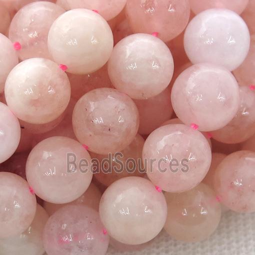 pink Morganite Beads, AA-grade