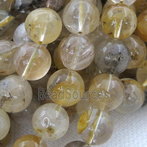 landscape Quartz Beads, round