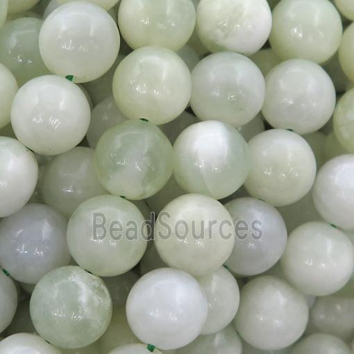Burmese Chrysoprase Beads, round