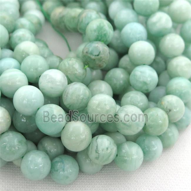 Chinese Green Fluorite Beads, round