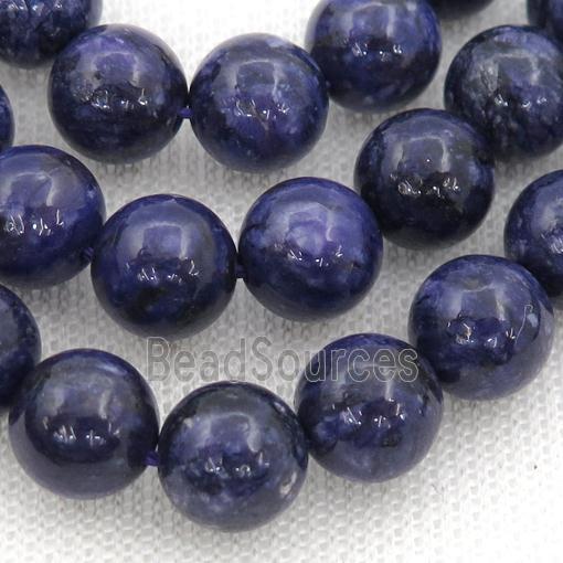 Charoite Beads, round, purple treated