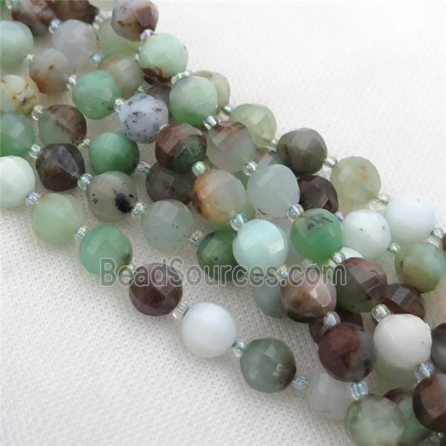 green Australian Chrysoprase lantern Beads