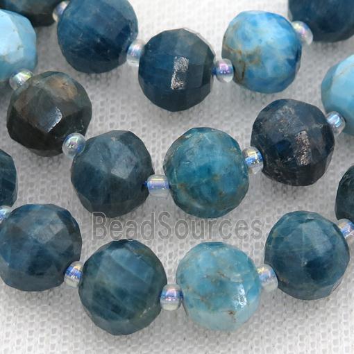 blue Apatite lantern beads