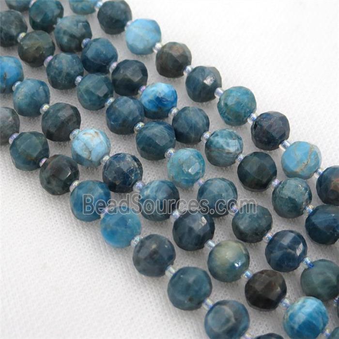 blue Apatite lantern beads