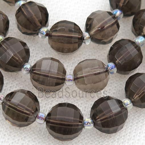 Smoky Quartz lantern beads