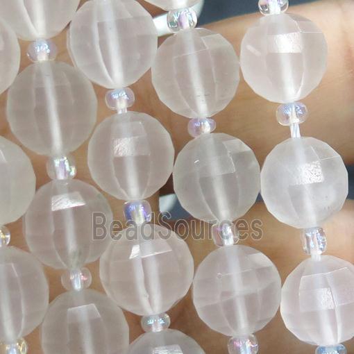 white Chalcedony lantern beads