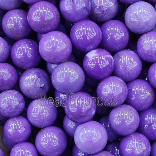 lavender Lepidolite Beads, round, A-grade