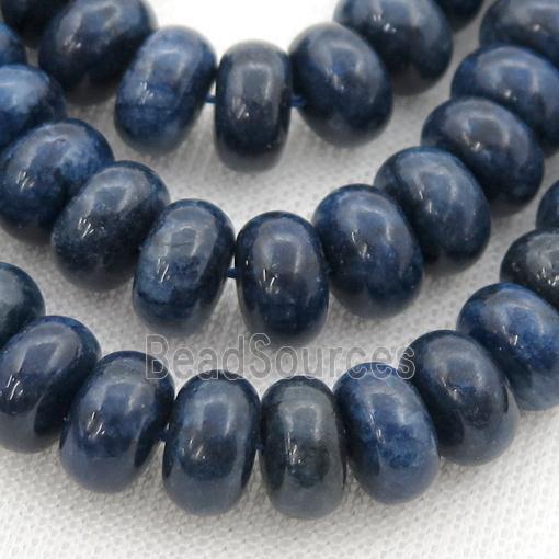 blue Sodalite rondelle beads