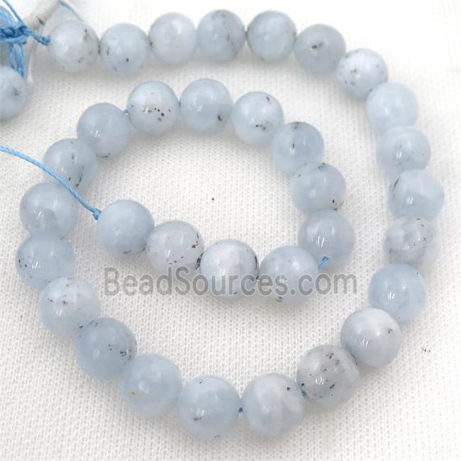 blue Celestite Beads, round