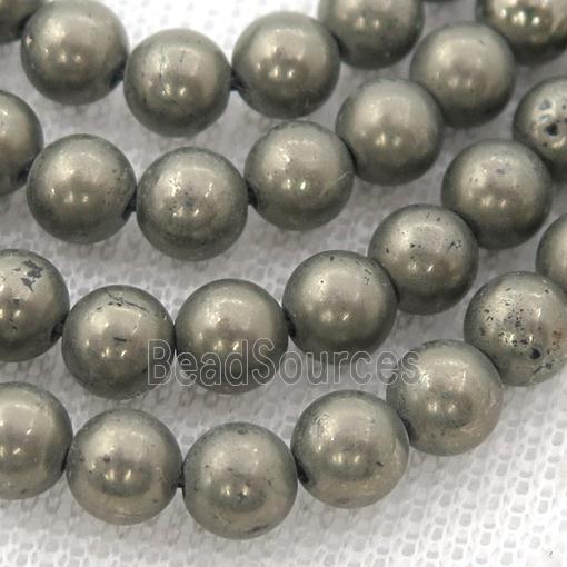 Pyrite Beads, round