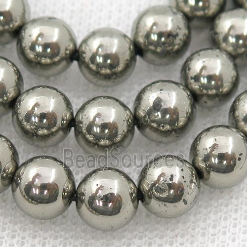 round Pyrite Beads