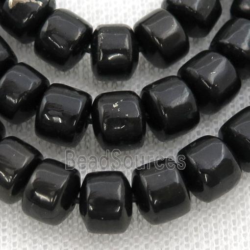 black Shungite Beads, wheel