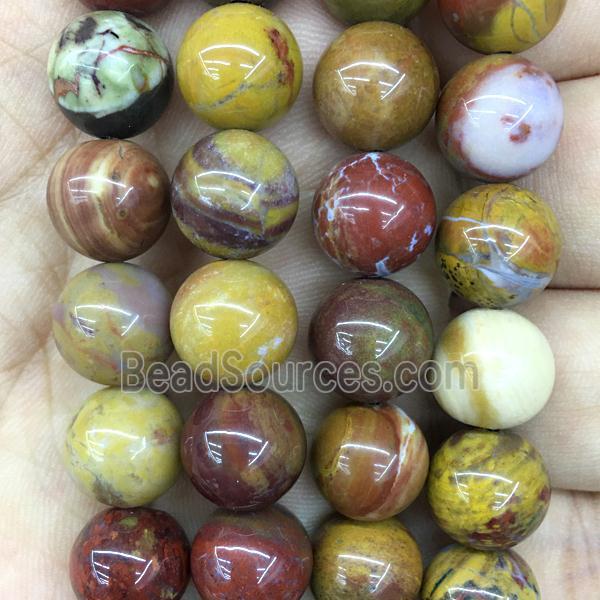 Mexico Nueva Agate Beads, round